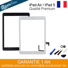 VITRE ECRAN TACTILE IPAD AIR (A1474 A1475 A1476) NOIR BLANC COMPLETE ASSEMBLEE