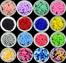 Craft Pom Poms Balls 36 Colours 8mm & 10mm Card Making Crafts, Pompom BU1216