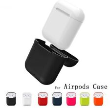Funda para Apple AirPods de Silicona Gel Carcasa Auriculares iPhone Cascos 