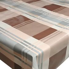 Wachstuch Tischdecke Kariert Braun Grau Größe Form wählbar abwaschbar ABVERKAUF