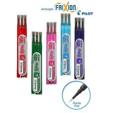 Lot 3 Recharges pour PILOT FRIXION POINT Stylo Compatible Encre Effaçable 0.5mm