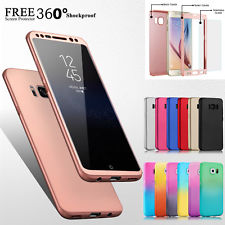 Hybrid 360° Hard Case + Screen Protector Full Cover For Samsung Galaxy Models