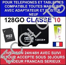 CARTE MEMOIRE MICRO SD SDXC SDHC 256 128 64 32 16 8 4 2 1 GO GB GIGA CLASSE 10 