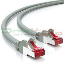 Cavo da 0 a 50m di RETE Ethernet Lan Schermato Cat 6 S/FTP RJ45 gigabit prolunga