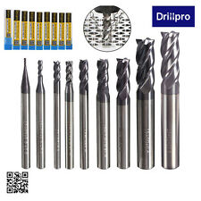 HRC50 Tungstène Carbure End Mill CNC Fraise Foret Perceuse Perçage 4Flûte 1-10MM