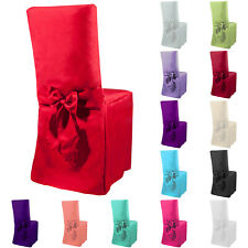 Stuhlhusse Stuhlüberzug Stuhlbezug Stuhl Hussen Bezug Schleife Hochzeit Event