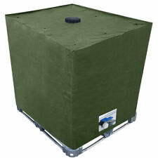 IBC Container Cover UV-Schutz Gewebe, Klettverschluss mit Lochauschnitt in Grün