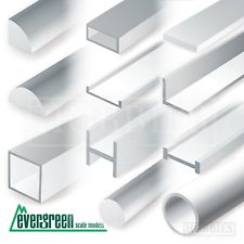 Evergreen Strip Styrene Rods Tubes Angles Model Scratch Building Plastic Build