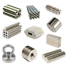 N50 Puissant Aimant Neodyme ronde disque Rectangulaire Magnet Bloc Magnetique