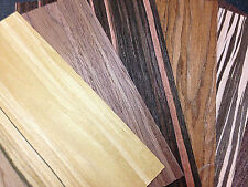 Wood Veneer  Samples - Ebony Rosewood Oak Zebrano Walnut Olive Sandalwood