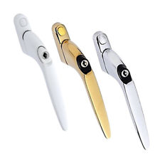 UPVC Window Handles Sparta Inline Espag - Key Locking - White / Gold / Chrome