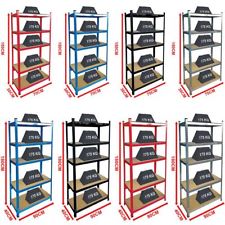 5 Tier Garage Shelves Shelving Unit Racking Boltless Heavy Duty Storage Shelf