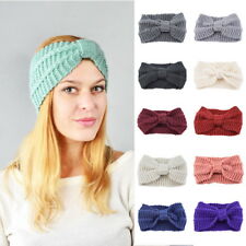 Women Turban Crochet Twist Knitted Headwrap Headband Winter Warmer Hair Band diy