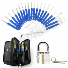 Transparent Practice Unlocking Lock Opener Clear Training Padlock Open Tool Kit