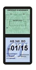 Porte étui double vignette assurance voiture sans marquage Stickers auto rétro