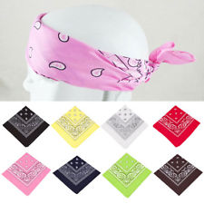 Foulard Carré Motif Floral Bandana Écharpe Chapeau Élastique Turban Cheveux Mode