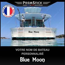 Stickers Nom Bateau Personnalisé ref4; Autocollant Semi Rigide Voile Jet