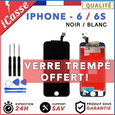 ECRAN LCD VITRE TACTILE SUR CHASSIS POUR IPHONE 6/6S NOIR BLANC + OUTILS
