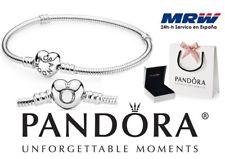 PANDORA Pulsera Con Cierre de Corazón Autentico Plata S-925 -Caja Y Bolso Regalo