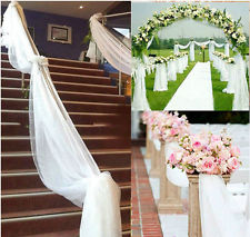 LC_ 10M supérieur chaise table Butin organza pur tissu mariage fête décoration