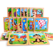 1 Ensemble Puzzle Casse-Tête en Bois Animaux Enfants Apprentissage Précoce