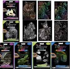 ENGRAVING ART SCRAPER FOIL KITS & TOOL & INSTRUCTIONS PICK FROM 12 MINI A5 KITS