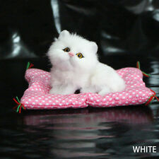 Simulation Animal Poupée Dormant Chat Son Peluche Jouet en Décor Maison Cadeaux