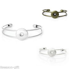 3 Bracelets Rond pr Bouton pression Accessoire Création DIY FP