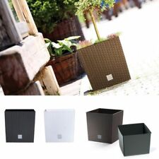 Pflanzkübel *Rattan* eckig Blumentopf Übertopf Blumenkübel Einsatz Würfel
