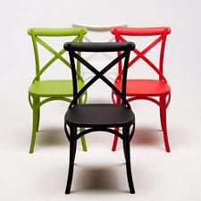 Sedie cucina ristorante in polipropilene VINTAGE Paesana Cross design