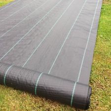 2m Wide 100gsm Weed Control Fabric Ground Cover Garden Membrane landscape mulch