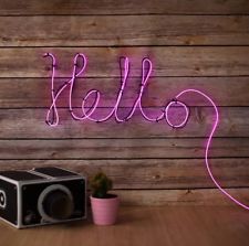 Make Your Own Neon Effect LED Wall Light Sign Bar Bedroom Gift Lamp Battery Op