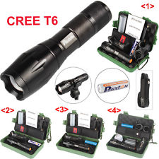 20000lm Lampe X800 CREE T6 LED Tactical Flashlight Military Torche Battery Mount