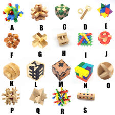 bois Intelligence Jouet Chinois CASSE-TÊTE jeu 3D IQ Puzzle pour enfants