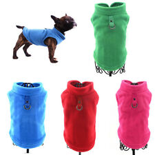 Soft Pet Dog Fleece Harness Vest Jumper Sweater Coat Small Medium Jacket UK