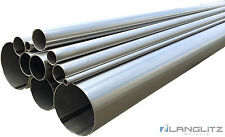 Edelstahl Rohr Geländer Edelstahlrohr Rundrohr V2A geschliffen Auspuff Pfosten