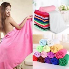 Serviette Drap de bain Débarbouillette Séchage 70x140cm Microfibre Absorbant