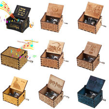 Various Handmade Engraved Wooden Harry Potter Music Box Christmas Craft Gift