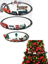 Christmas Train Set Track Gift Musical Sound Lights Around Tree Decoration Santa