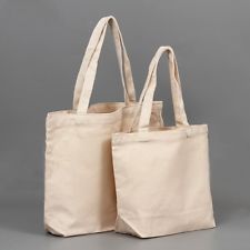 Beige Coton Sling Fourre-tout Shopping Sac Simple Épaule Sac Fourre-tout Sac Eco