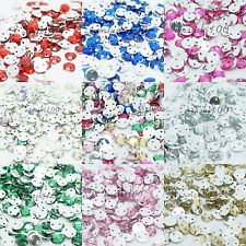 1000 Sew On Rhinestone Beads Diamond Decoration Gems Flat Back Sewing Trimmings