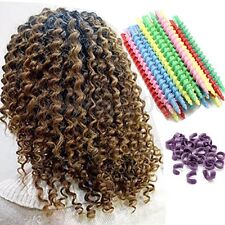 25Pcs Magic Rouleaux Bigoudi Cheveux Spirale Coiffure Curler Friser Twist Roller