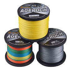 8 Brin Agepoch 100m-1000m 4.5kg-136kg Dyneema tressé ligne pêche en mer PE