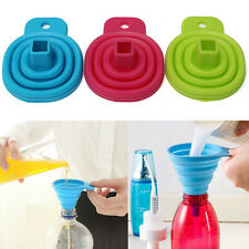 Pratique Gel Silicone Entonnoir Pliable Huile Entonnoir Cuisine Maison Gadget