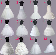 UK WEDDING BRIDAL DRESS PROM PETTICOAT HOOPS UNDERSKIRT CRINOLINE REGULAR WAIST