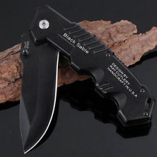 Couteau de poche pliant tactique Outil randonnée utilitaire en acier inoxydable