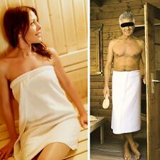 Saunakilt, Sauna - Sarong/ -Tuch mit Gummiband u.Klettverschluss Microfaser weiß