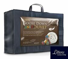 Junior Cot Bed 100% Hungarian Goose Down Duvet Quilt 300TC Cotton, Kids Toddler