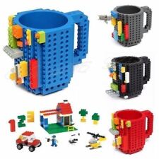 DIY Creative Lego Fans Puzzle Brick Build On Block Coffee Tea Drink Cup Mug Gift
