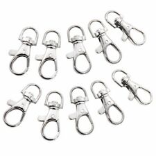 LOT DE 1 à 20 FERMOIRS PETITS MOUSQUETONS CROCHETS PORTE CLÉS CLEFS ARGENTES
